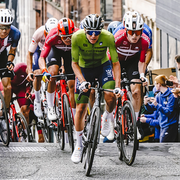 image of cyclists, one of the promotional images used by the UCI in 2026