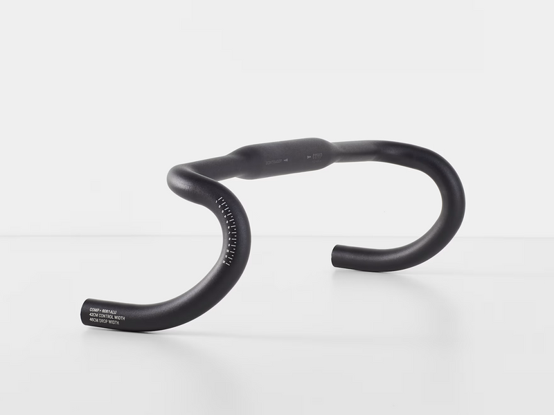 Bontrager Road Handlebar front view, diagonal.