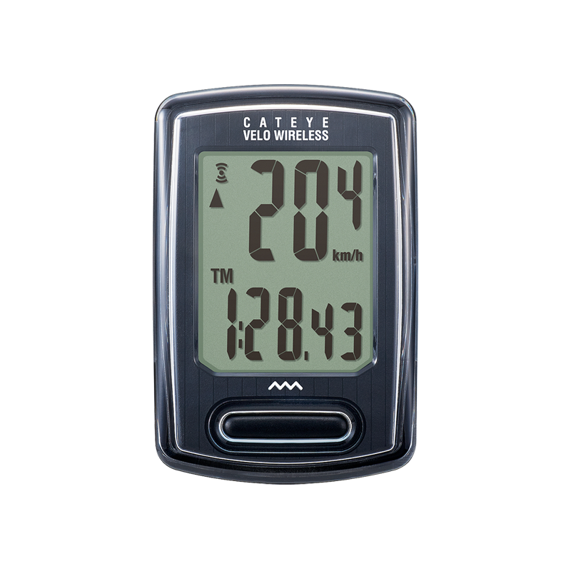 Cateye Velo Wireless cycling computer on a white background