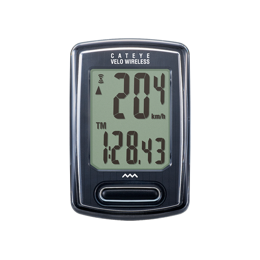 Cateye Velo Wireless cycling computer on a white background