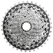 Bicycle gear cassette on a white background