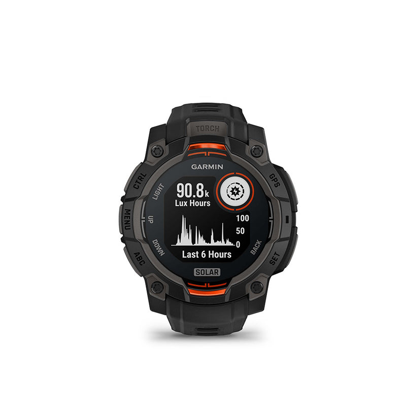 Garmin smartwatch on a white background