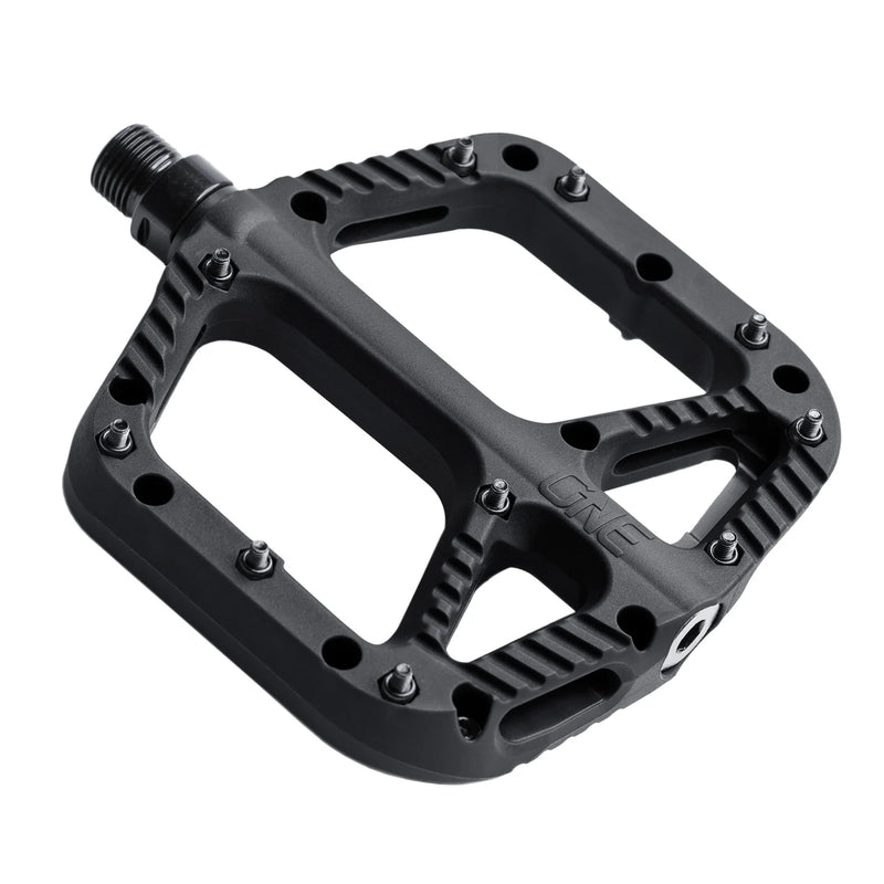 Black bicycle pedal on a white background