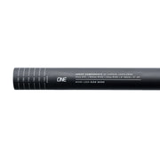 Carbon handlebar with branding and specifications on a white background