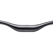 Bicycle handlebar with 'Work Less Ride More' text on a white background