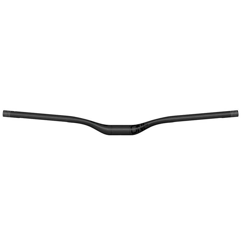Black bicycle handlebar on a white background