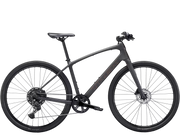 Black bicycle on a transparent background