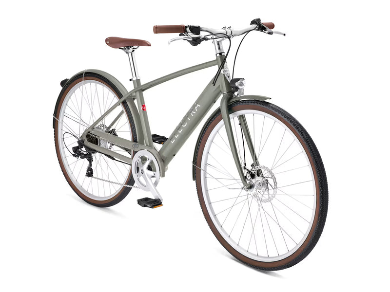 Product shot of Trek Electra Loft Go! 7D EQ Step-Over in grey.