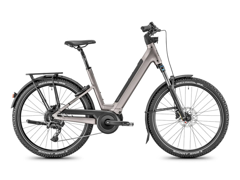 Electric bicycle on a white background