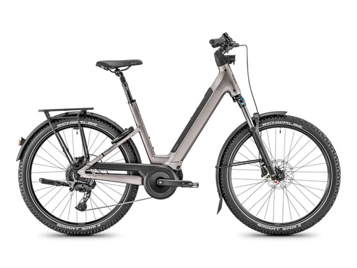 Electric bicycle on a white background