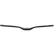 Black bicycle handlebar on a white background