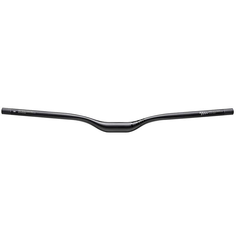 Black bicycle handlebar on a white background
