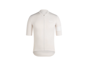 Rapha Core Men’s Cycling Jersey, White, front view product shot / Maillot de cyclisme Rapha Core pour homme, vue avant en photo produit