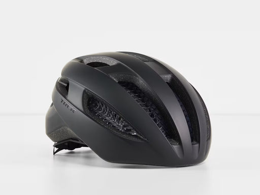 Black helmet on a white background