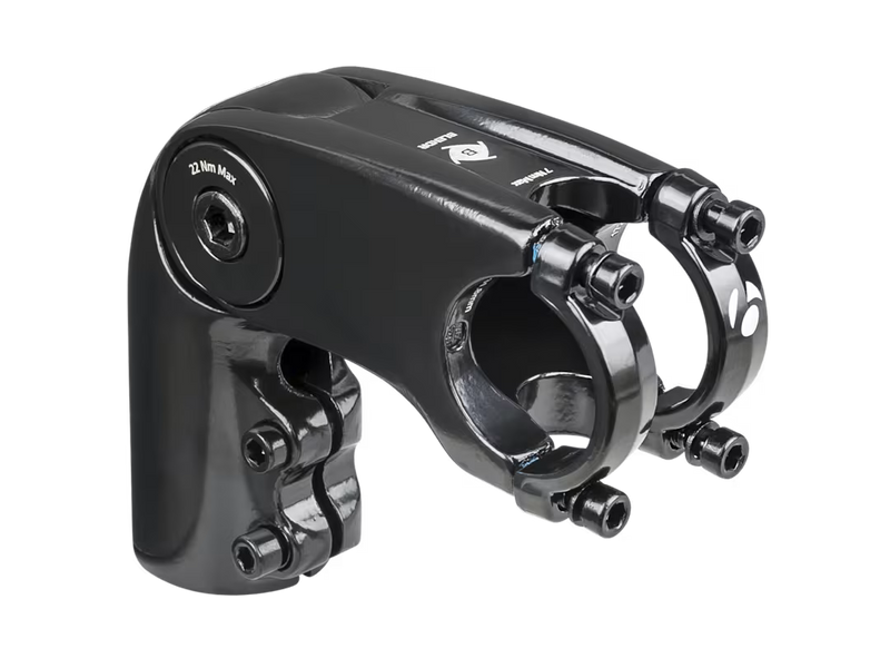 Front view of the 85 mm adjustable stem with the clamp tip on the right side.