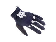 Black glove with a white logo on a transparent background