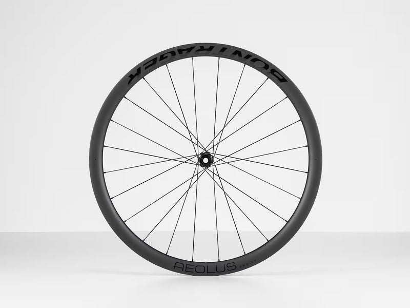 Black bicycle wheel with 'Halo' branding on a white background