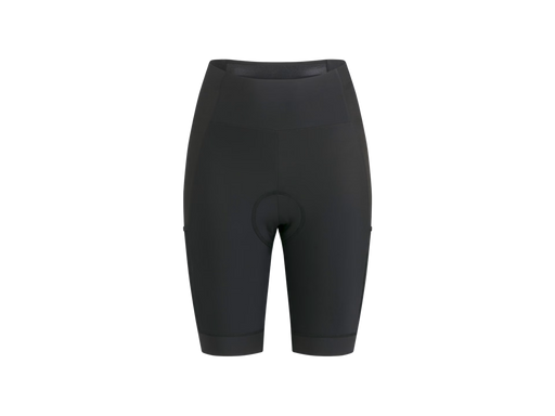 Rapha Women’s Core Cycling Cargo Shorts, front view product shot / Cuissard de cyclisme cargo Rapha Core pour femme, vue avant en photo produit