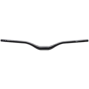 Black bicycle handlebar on a white background