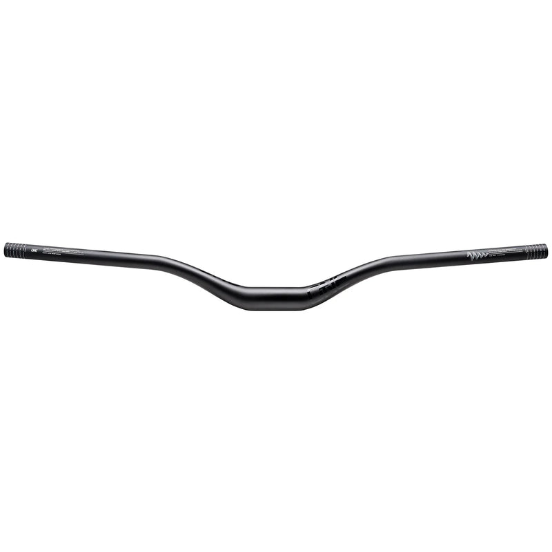 Black bicycle handlebar on a white background