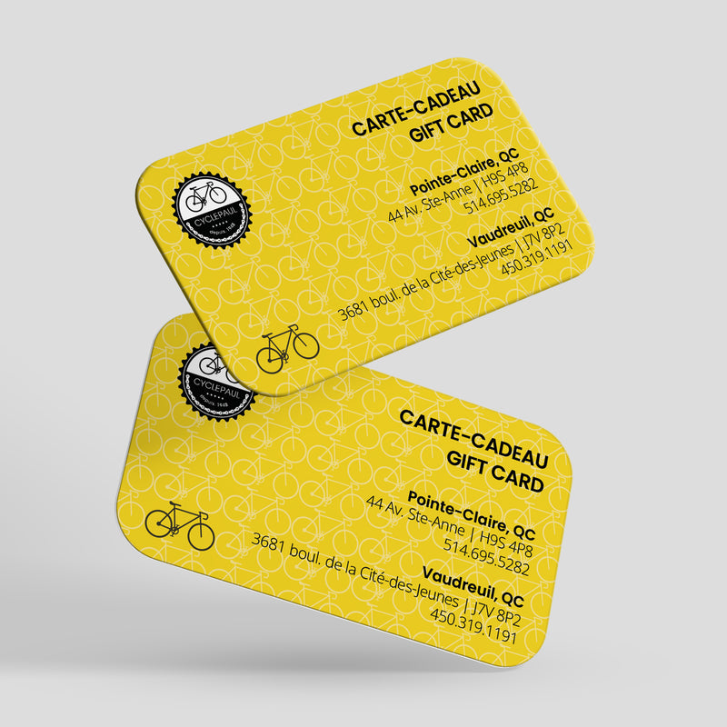 Carte cadeau Cycle Paul