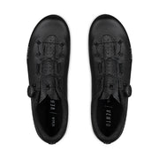 Black cycling shoes with 'Vento' branding on a white background