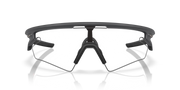 Black and gray goggles on a white background