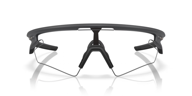Black and gray goggles on a white background