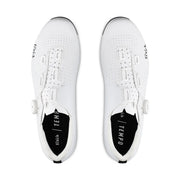 White cycling shoes with 'Tempo' branding on a white background