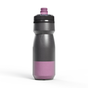 purple and black water bottle product image, back