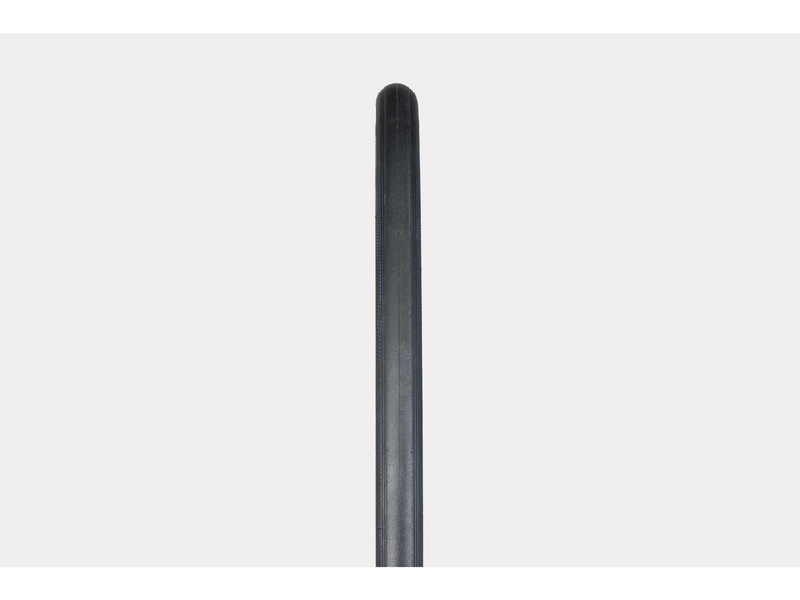 Black cylindrical object on a white background