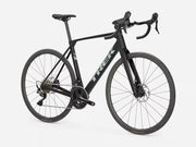 Trek Domane SL 4 Gen 5 road bike in Matte Deep Smoke, full three-quarter product view on a white background