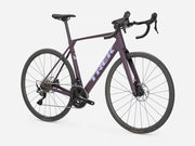Trek Domane SL 4 Gen 5 road bike in Matte Nightshade, full three-quarter product view on a white background
