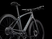 Bicycle on a black background
