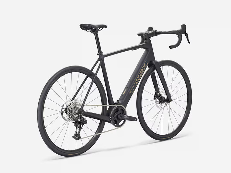 Product image of Trek road ebike Domane+ ALR 5 in black, diagonal view