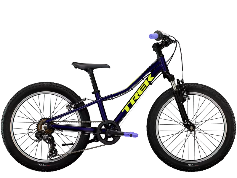 Children's bicycle with Trek branding on a transparent background