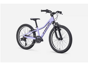 Light Purple children's bicycle on a white background