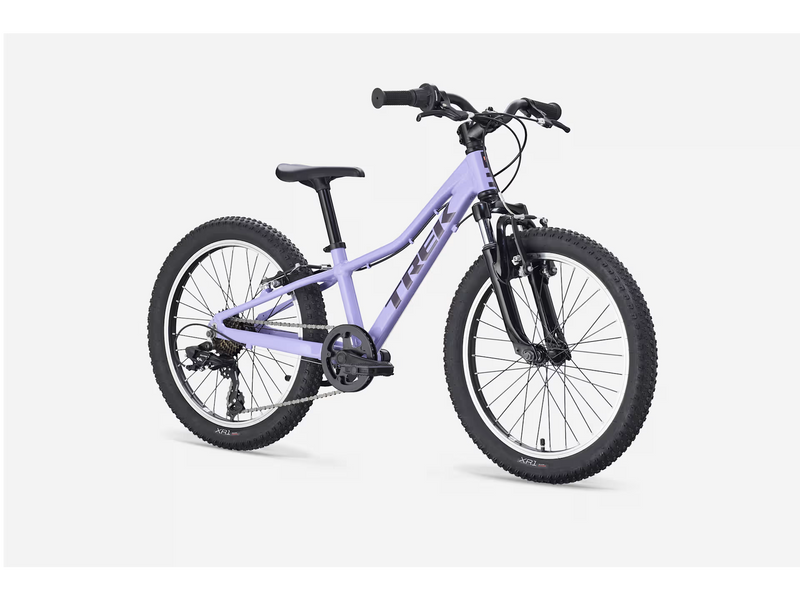 Light Purple children's bicycle on a white background