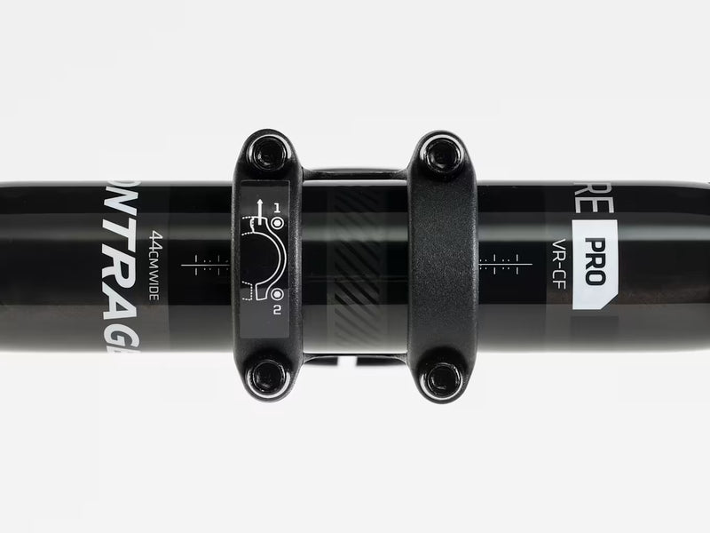 Bontrager Elite Blendr stem close-up showing Blendr integration and stem markings