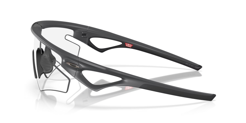 Black and gray bicycle helmet on a transparent background