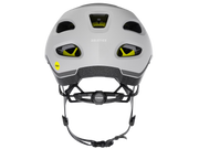 White helmet with black and yellow accents on a white background