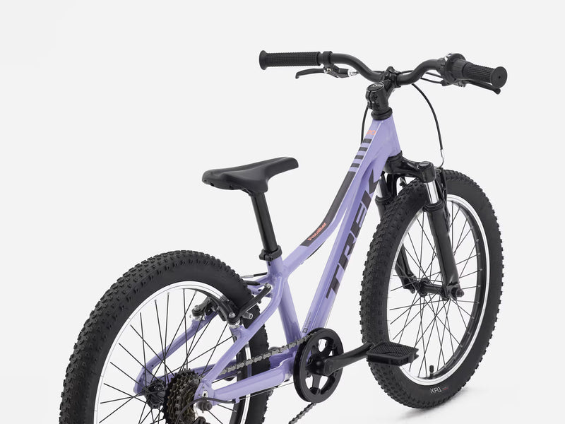 Light Purple children's bicycle on a white background
