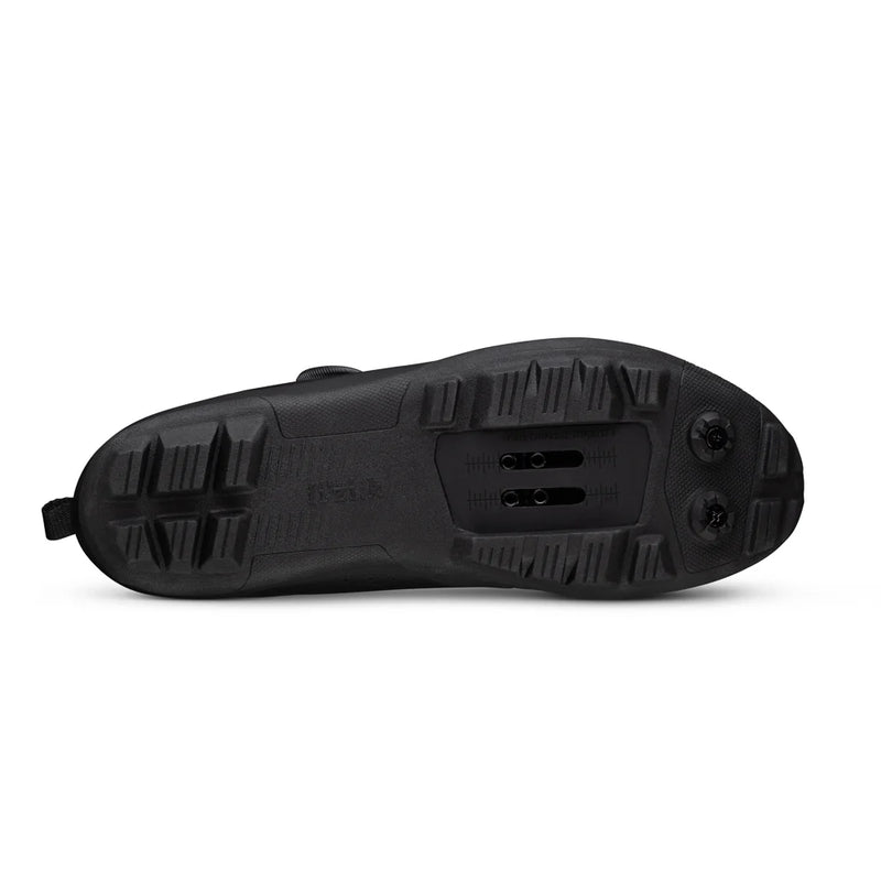 Black shoe sole on a white background