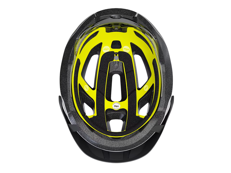 Yellow and black helmet on a transparent background