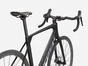 Black bicycle on a white background