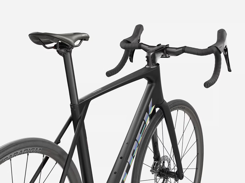 Black bicycle on a white background