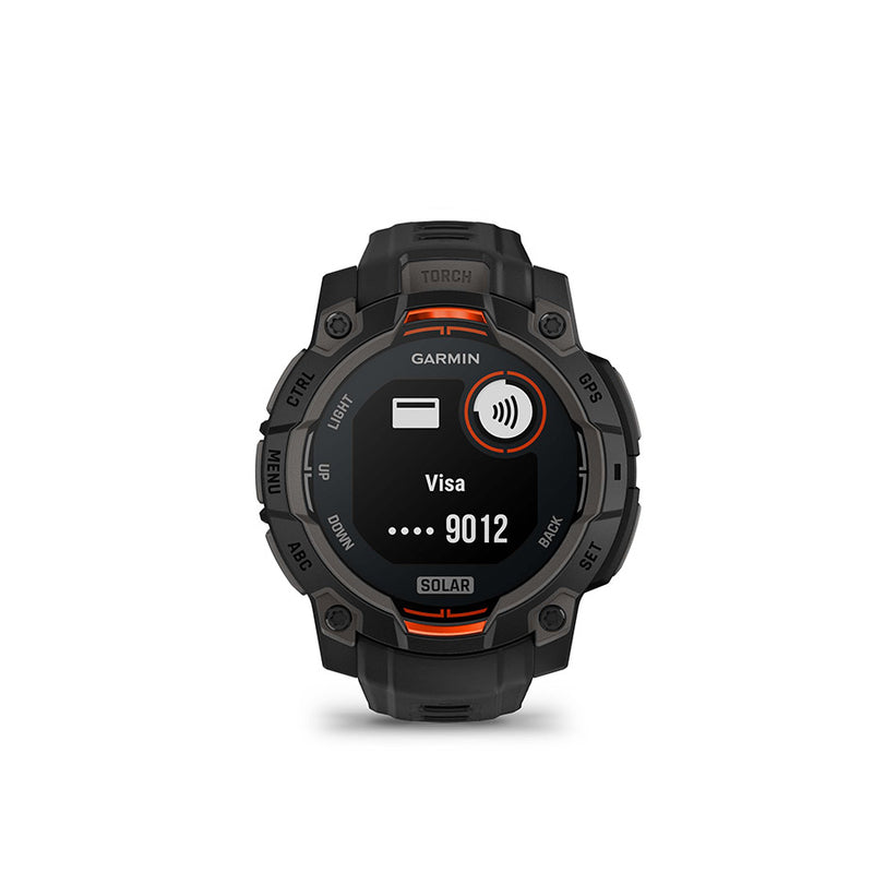 Garmin smartwatch on a white background