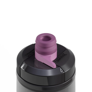 purple and black water bottle product image top with camelback logo