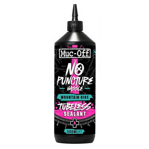 Muc-Off tubeless sealant bottle on a white background