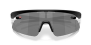 Black sunglasses with a reflective lens on a transparent background